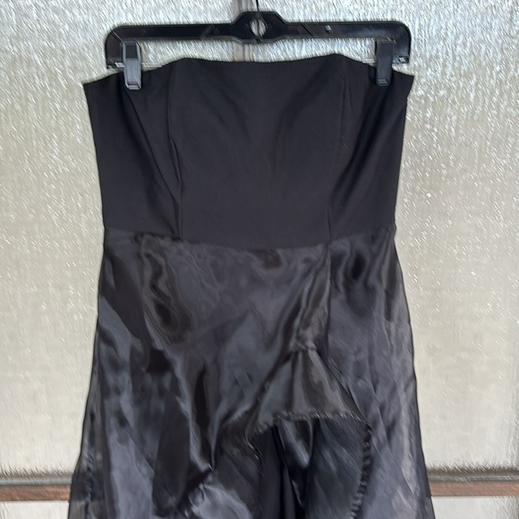 Hutch Ember Strapless Jumpsuit in Black Stretch Crepe/Organza size 6 Sold out - Picture 8 of 13